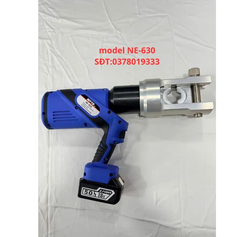 Máy ép cos thủy lực dùng pin NE-630