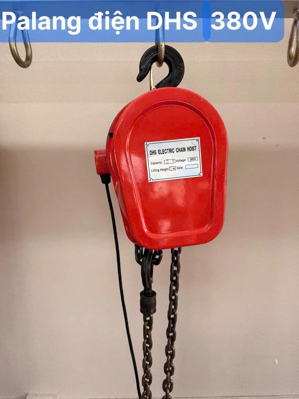 Palang xích điện DHS 380V 5Tx6m