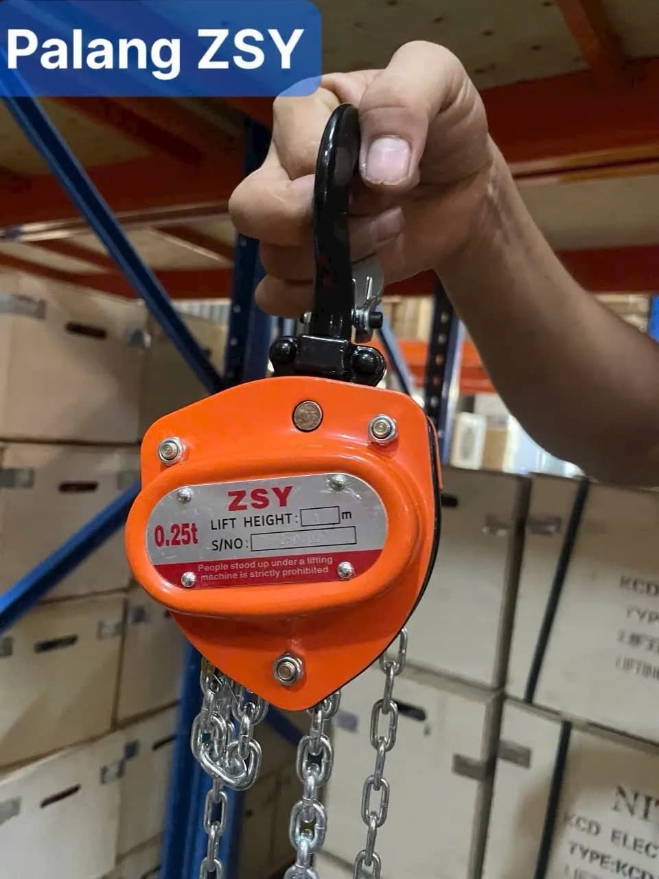Palang xích kéo tay ZSY 0.5Tx3m