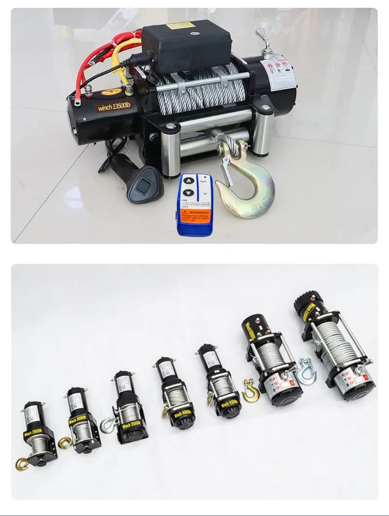 Tời Pin ắc quy 12V 12000LBS