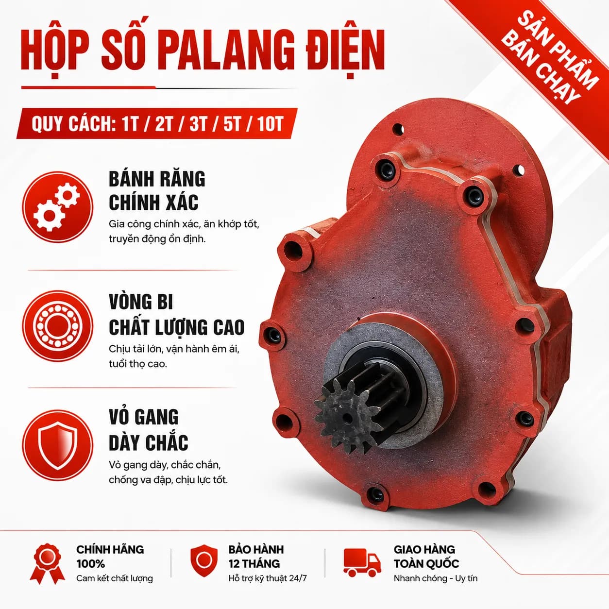 Hộp số Palang điện CD 5T