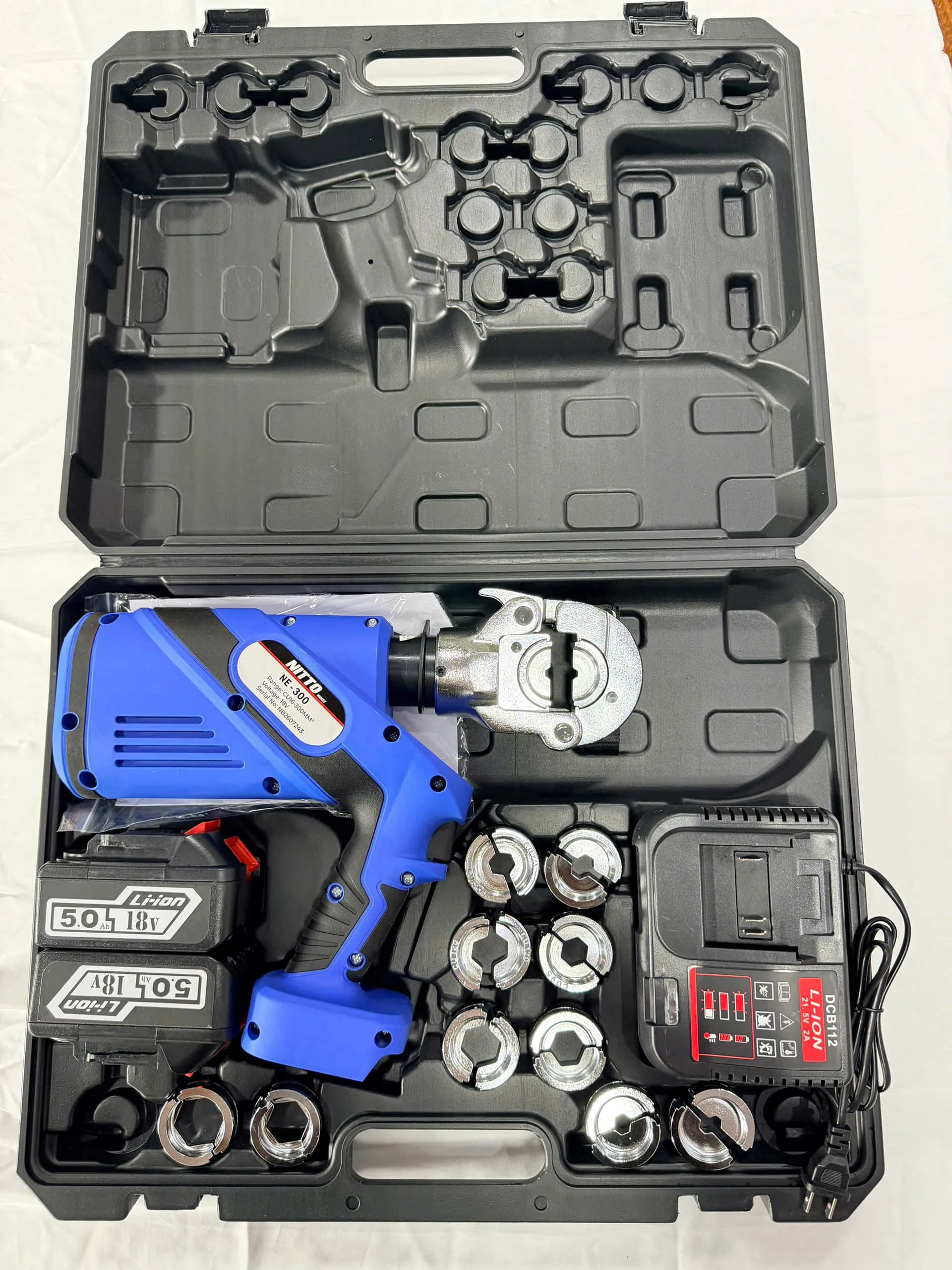Máy ép cos thủy lực dùng pin NE-300 (model cũ EZ-300)