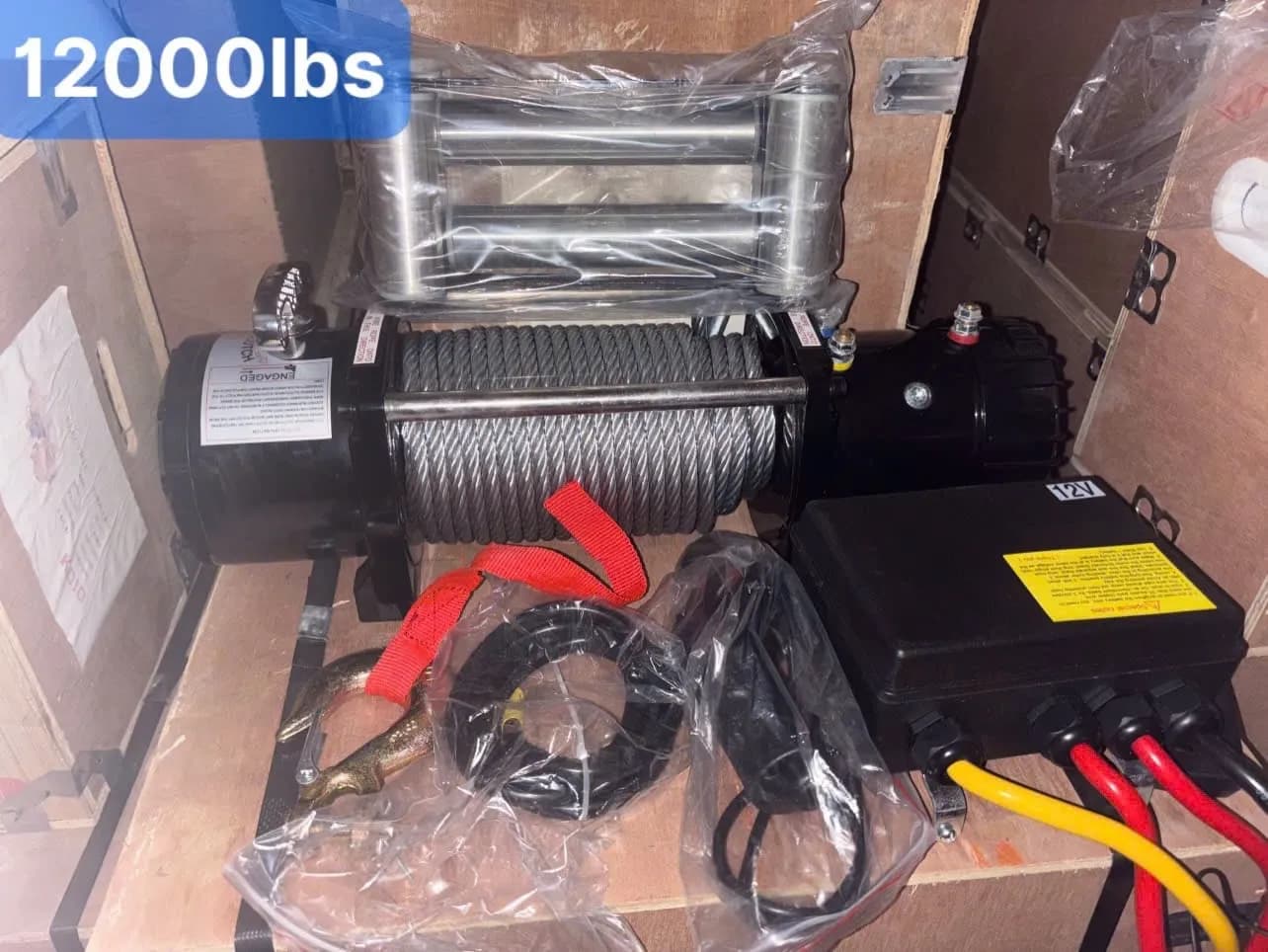 Tời Pin ắc quy 12V 12000LBS